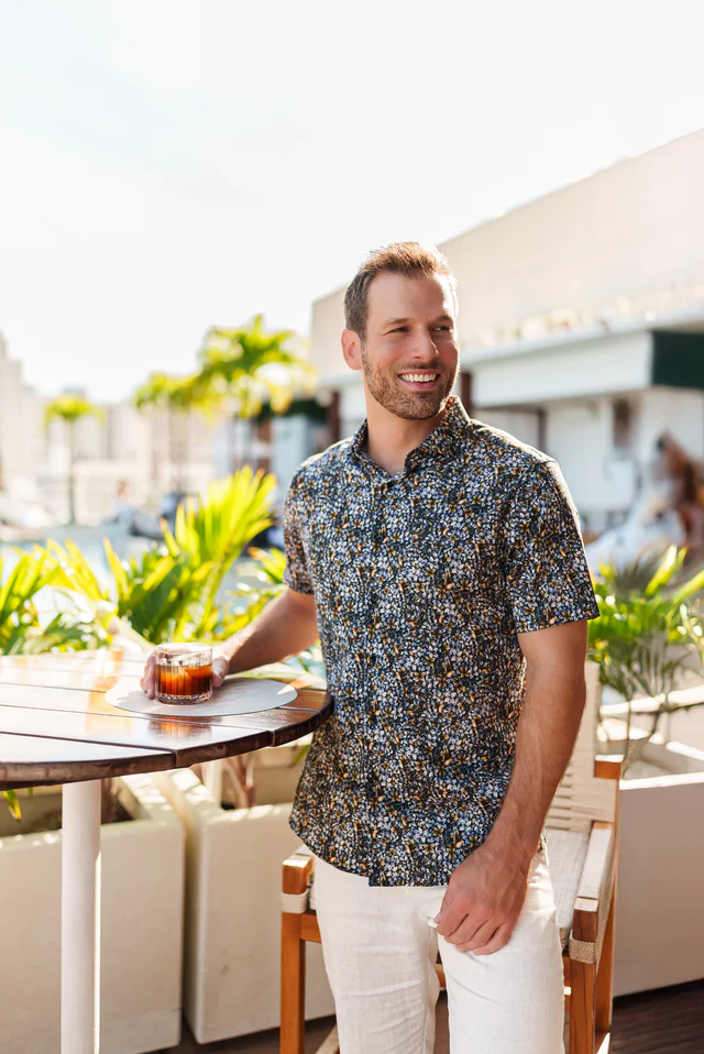 Stone Rose NOVA -  Flight & Flora Short Sleeve Shirt