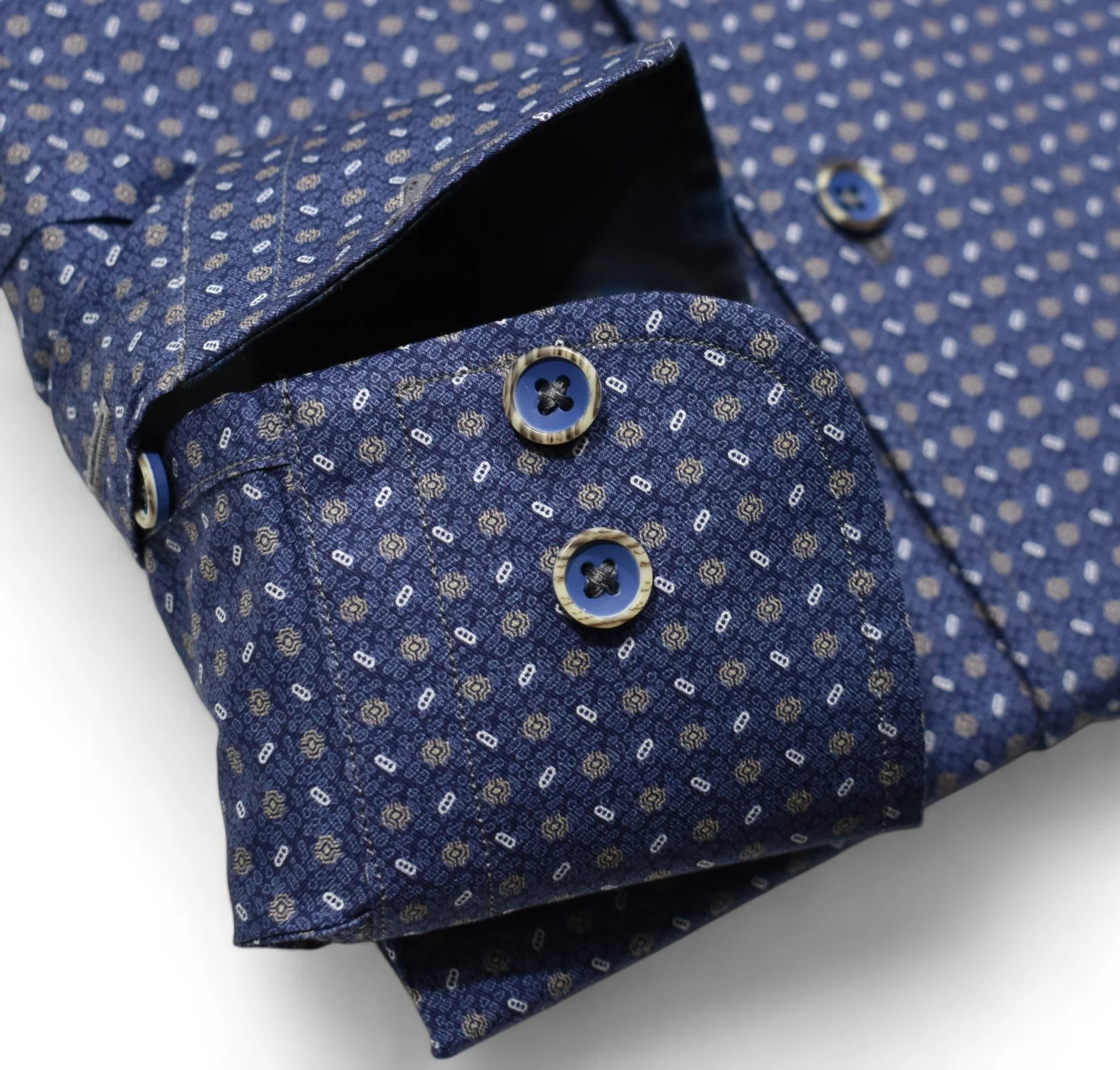 Marcello Sport Shirt Monaco Micro Print  W-086R