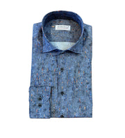 Marcello Shirt Floral Houndstooth W-054R