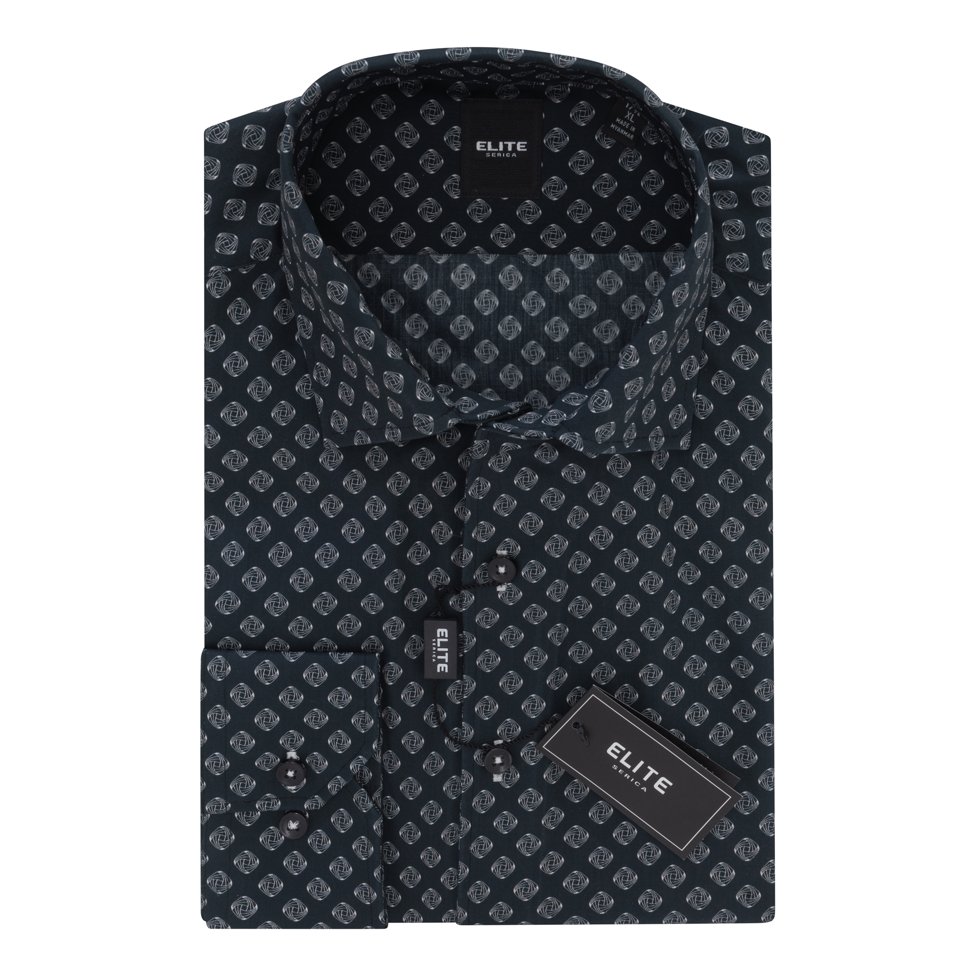 Elite Geo Print Sport Shirt