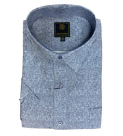 F/X  Fusion Big & Tall Men's Short Sleeve Shirt Texture Linen FW2272