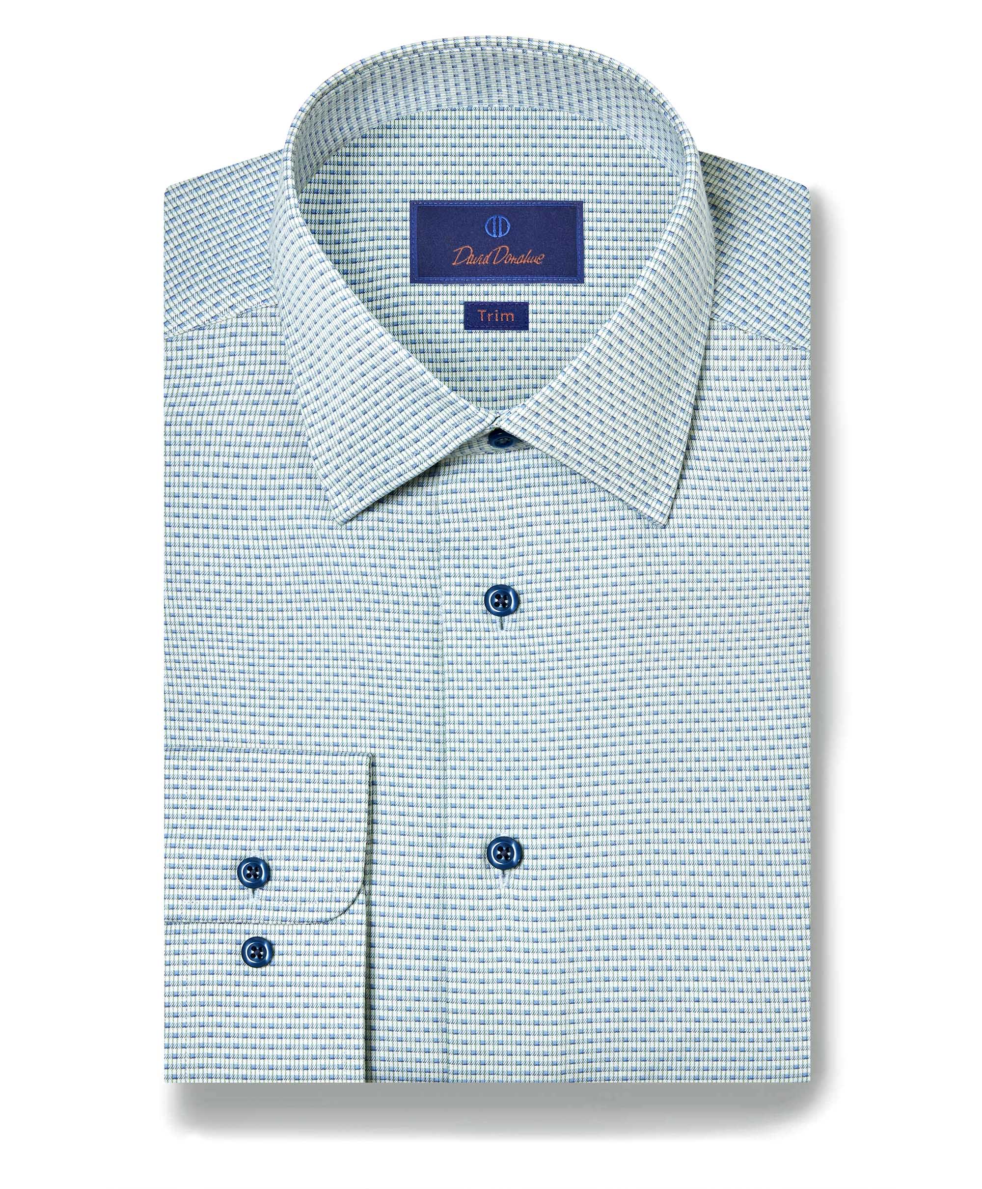 David Donahue Stripe Chk Shirt TBSP11002