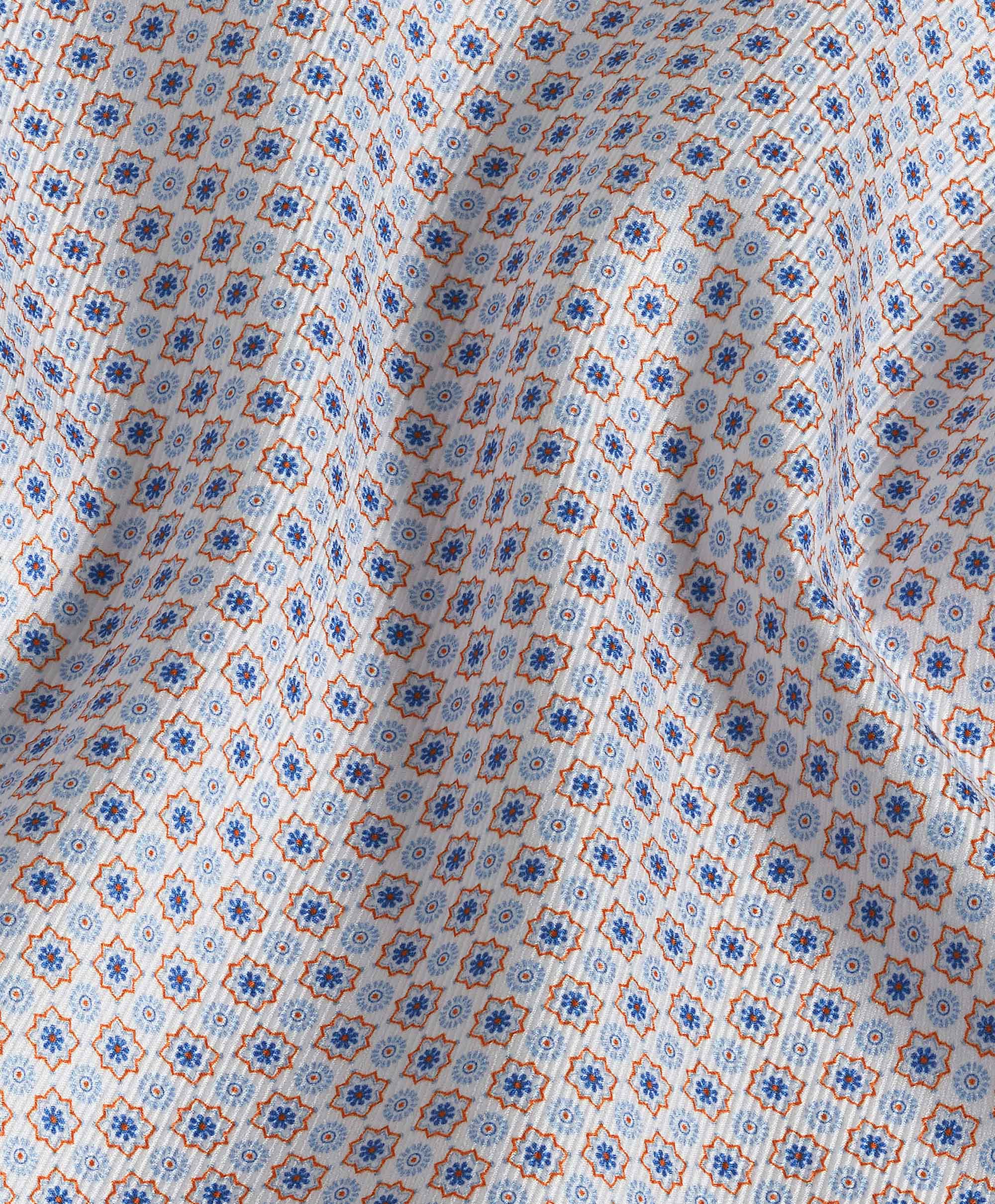 David Donahue Geometric Print Sport Shirt  CHBD10605
