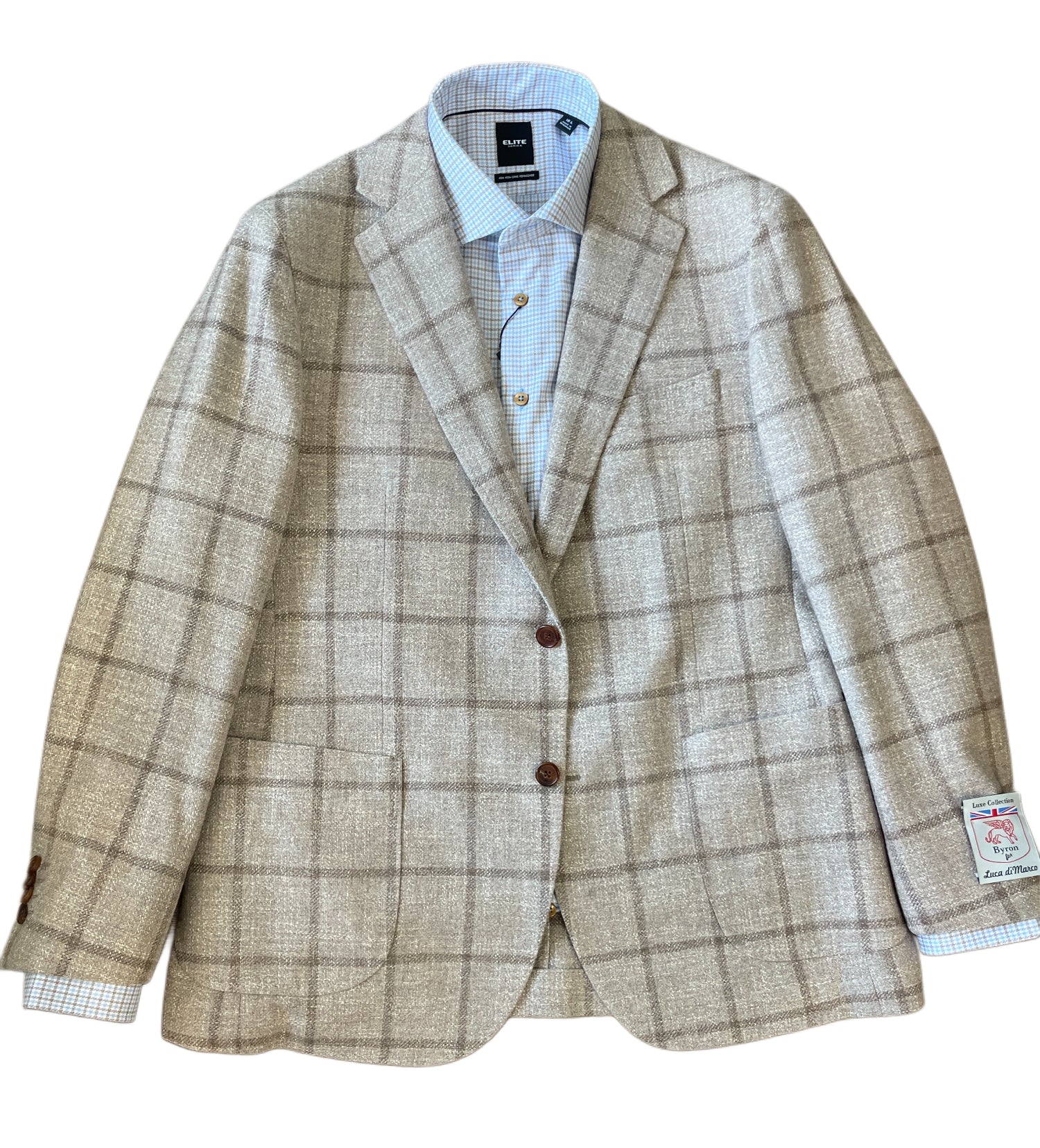 Byron Luca Sport Coat Windowpane