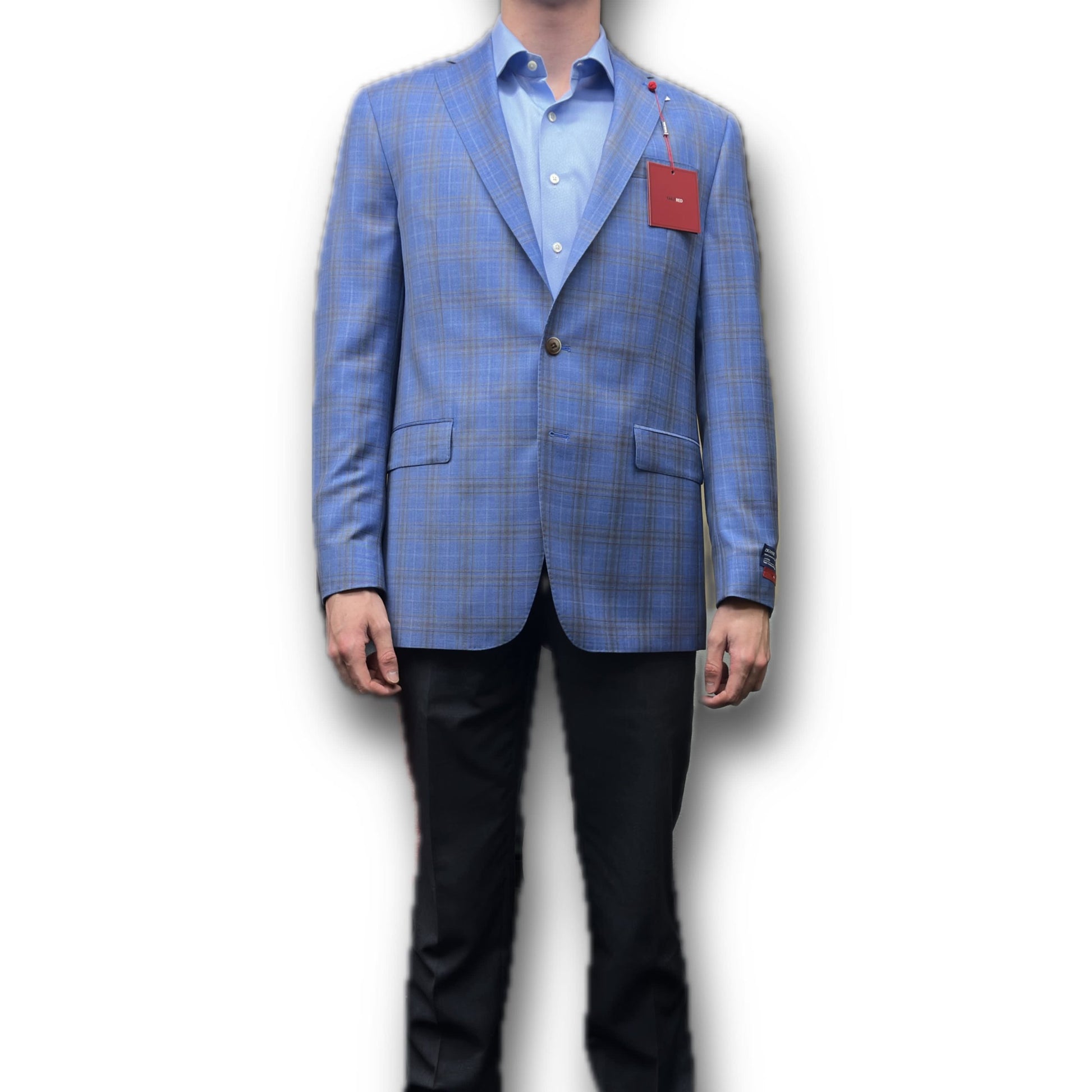 TailoRed Sport Coat Blue Plaid 8130396