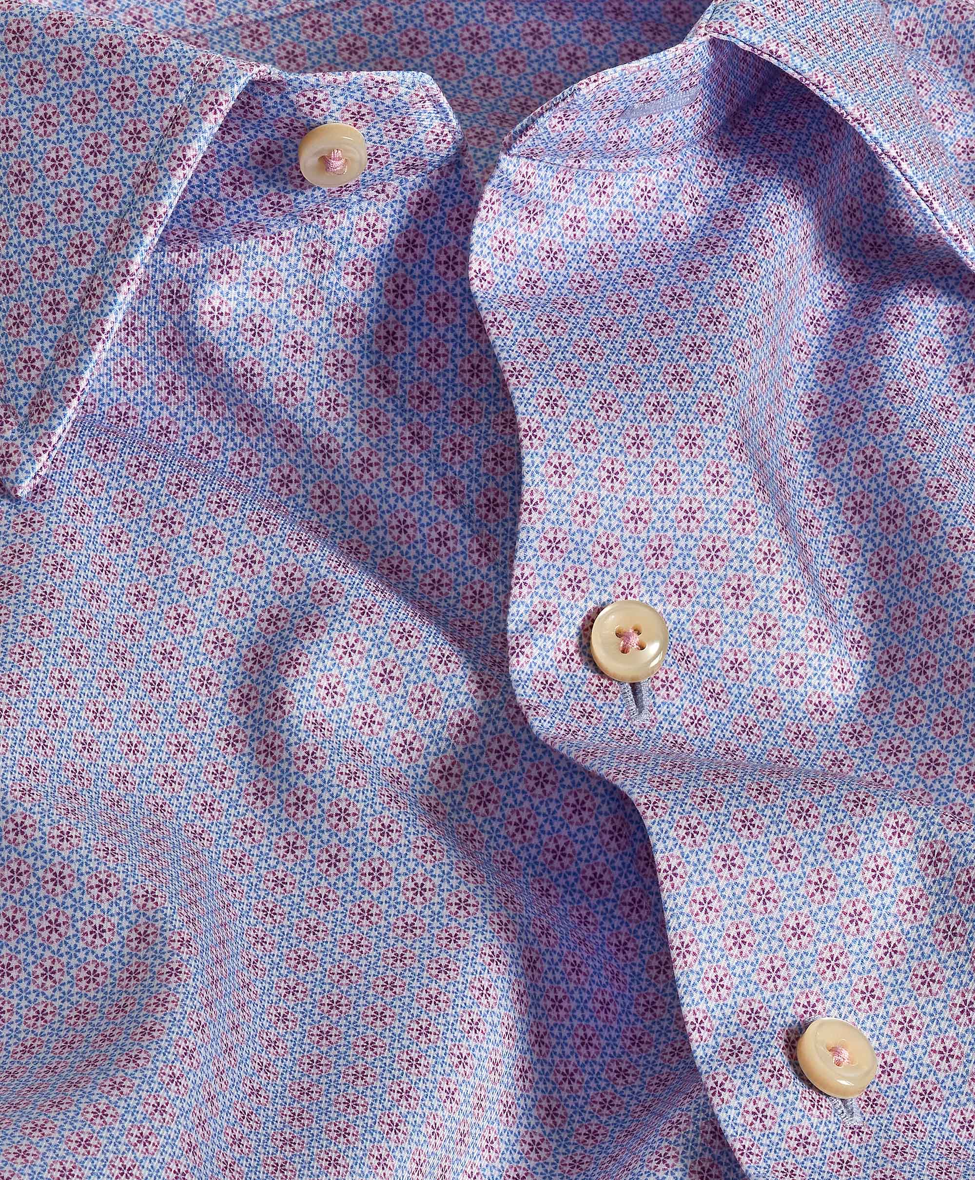 David Donahue Micro Geometric Sport Shirt CBSM10017