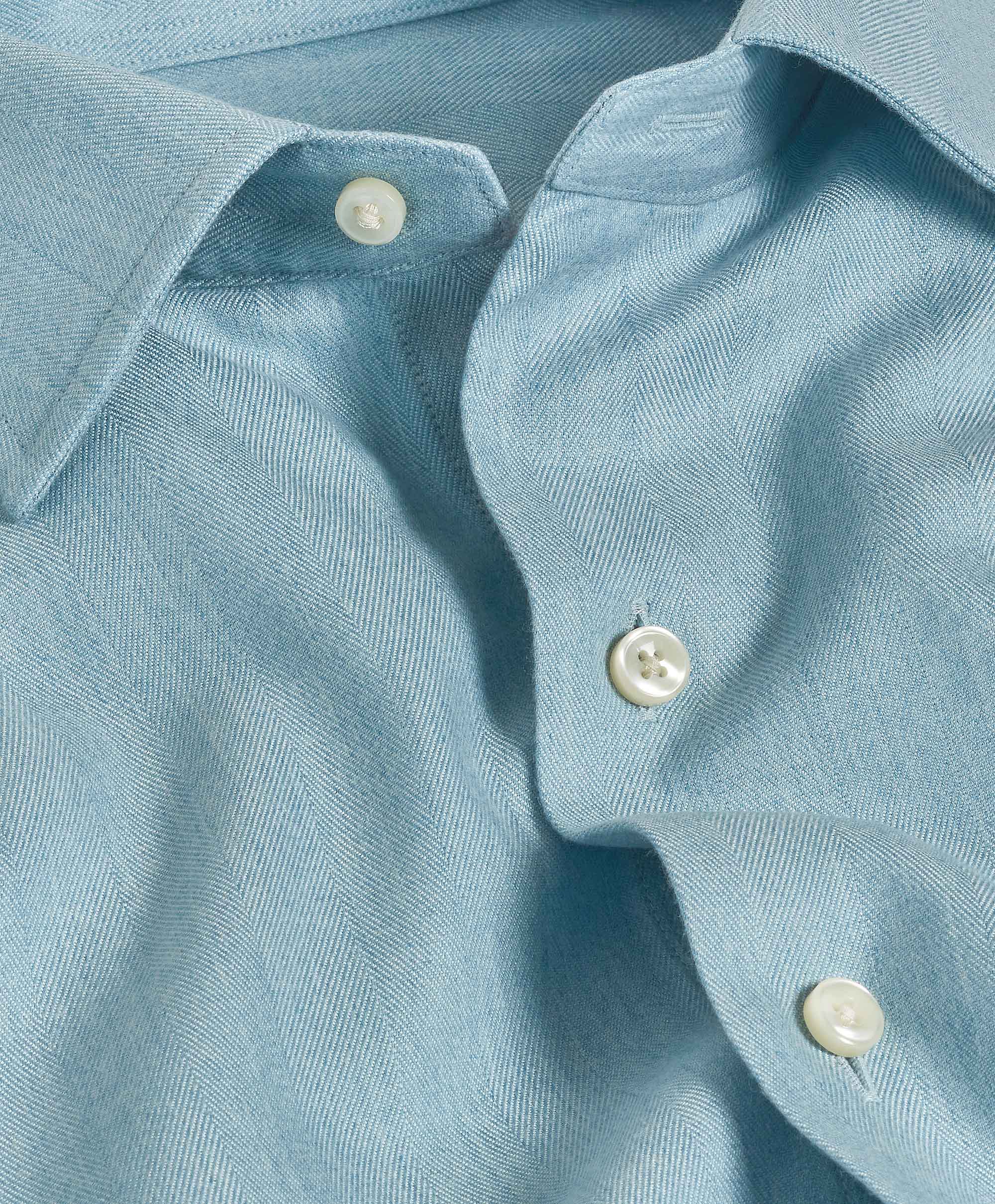 David Donahue Herringbone Sport Shirt CBSM10100