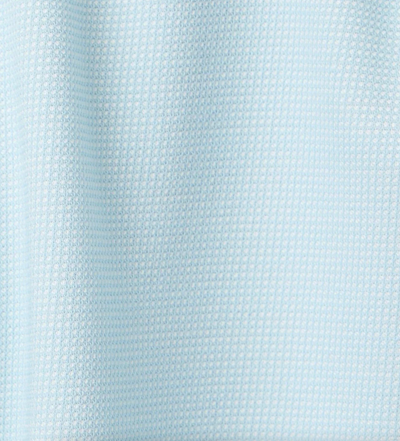 Light blue textured fabric with a grid-like waffle pattern and soft vertical folds, perfect for the Stone Rose SS Pique Shirt 2K7T241 by Stone Rose.
