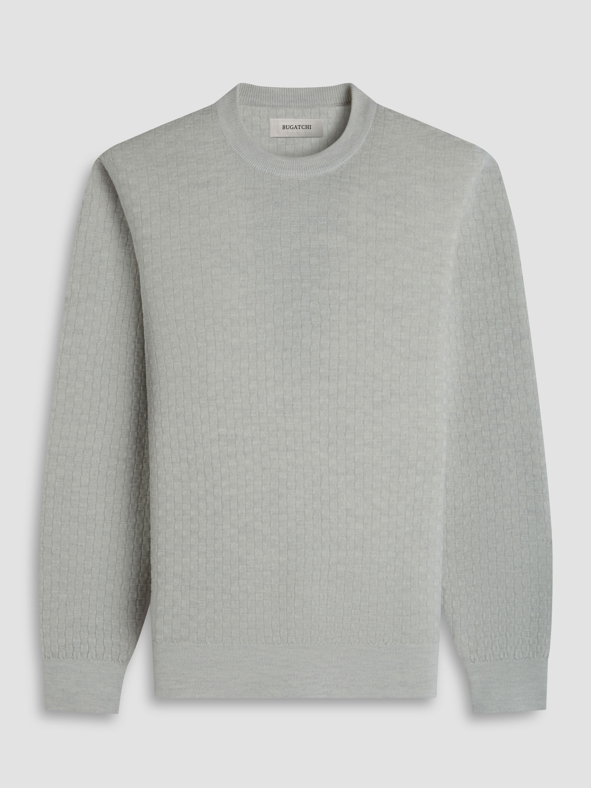 Bugatchi Basketweave Crew Neck Sweater HH202CN1