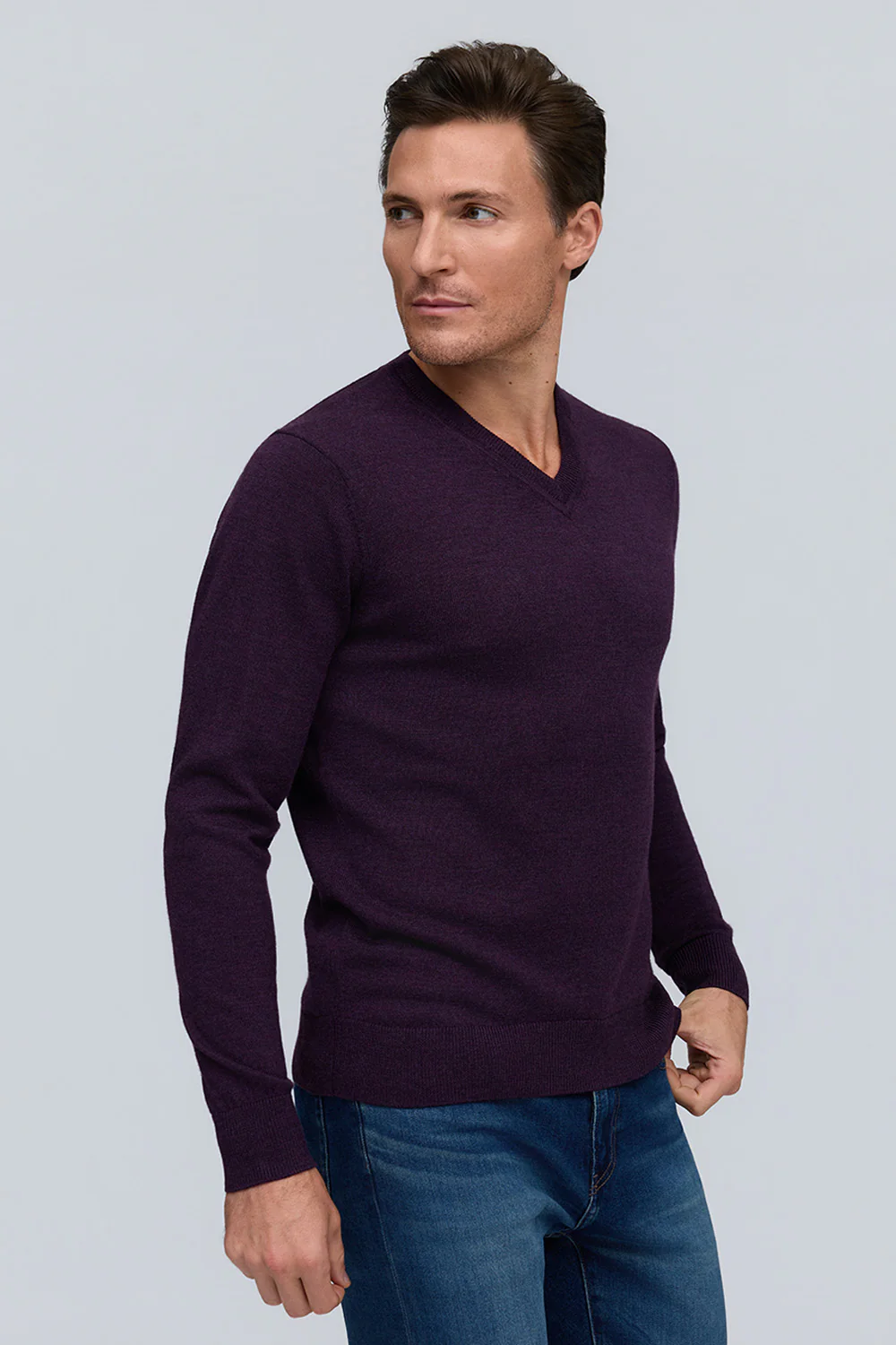 Raffi Merino Classic V Neck HWC19391