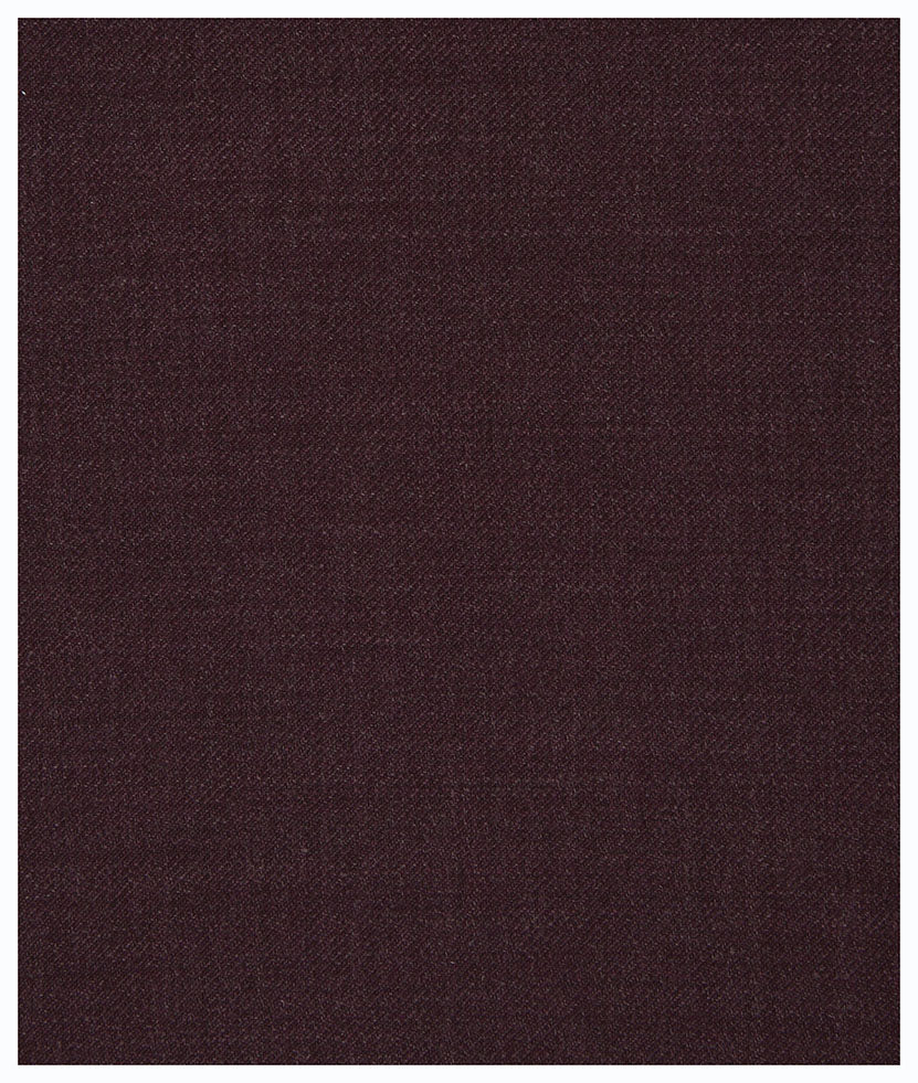 Close-up of deep eggplant-colored Ballin SOHO M5919 Super 120′s Wool Seasonal Dress Pants, showing a fine twill weave.
