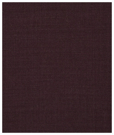 Close-up of deep eggplant-colored Ballin SOHO M5919 Super 120′s Wool Seasonal Dress Pants, showing a fine twill weave.