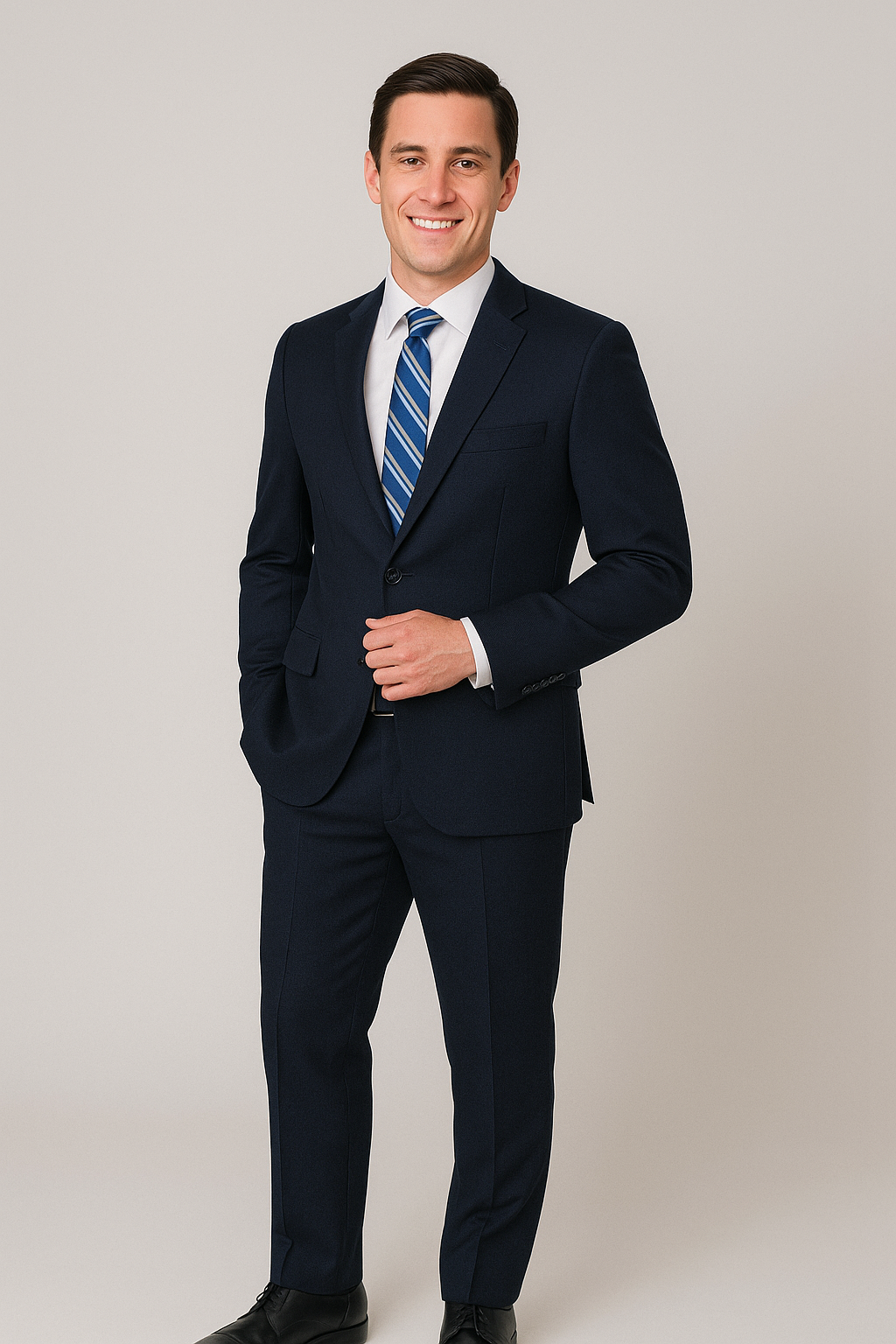 Paul Betenly Solid Suit - Slim Fit