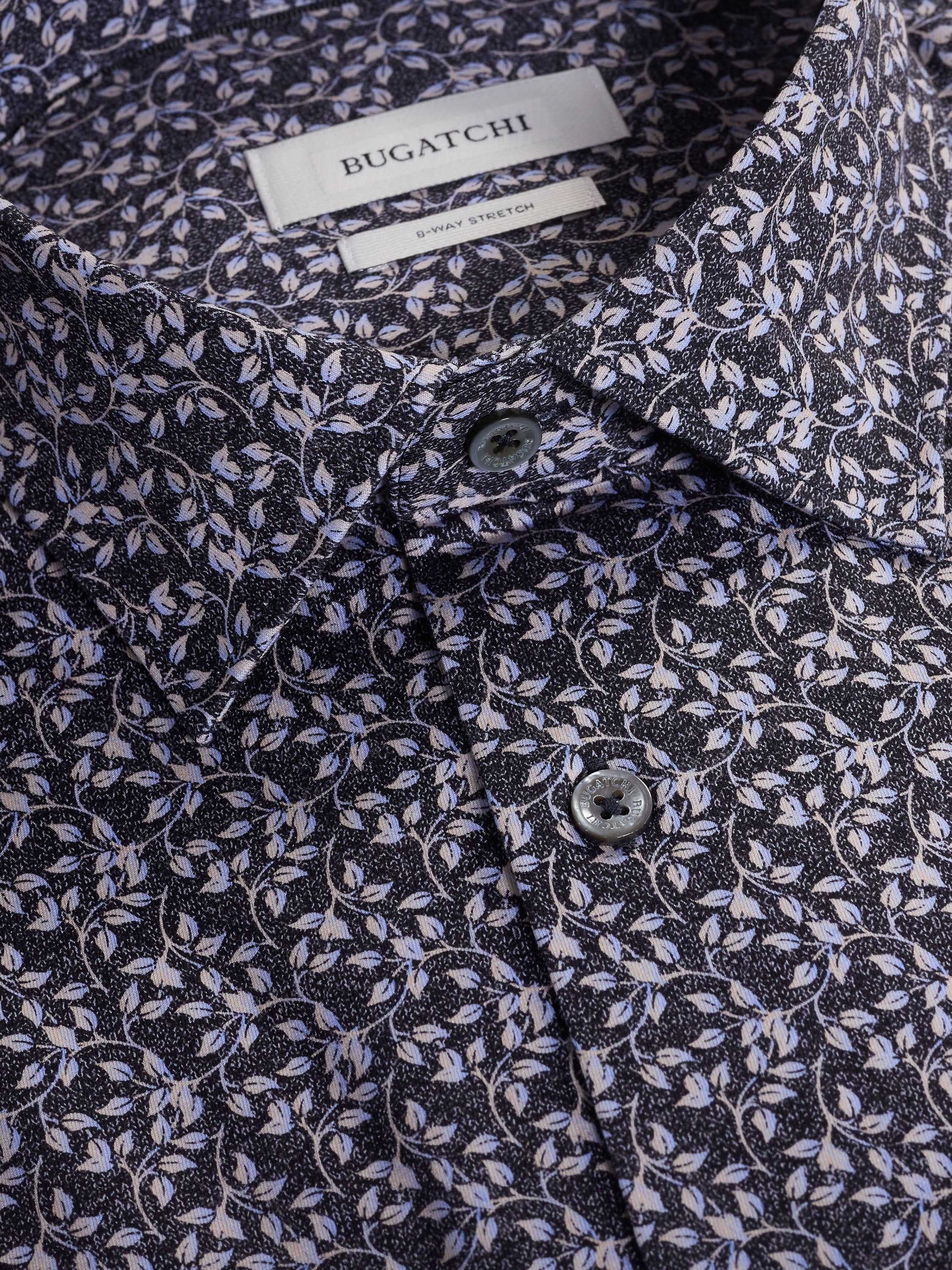 Bugatchi James Leaf Print Sport Shirt HF9221K60