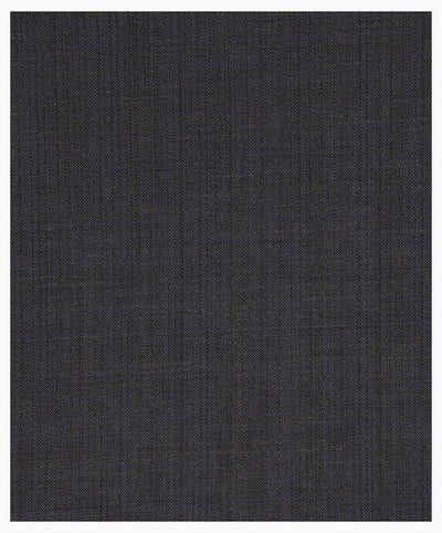 The Ballin M52409 Soho Pant by Ballin features dark gray textured fabric with a subtle grid and fine crosshatch pattern—an elegant choice for lightweight dress pants crafted from 100% wool.