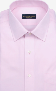 Wilkes & Riley Pink Solid Spread Collar Dress Shirt B1045