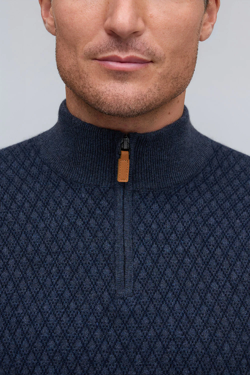 Raffi Cashmere Jacqard Mock HZR13118-Z