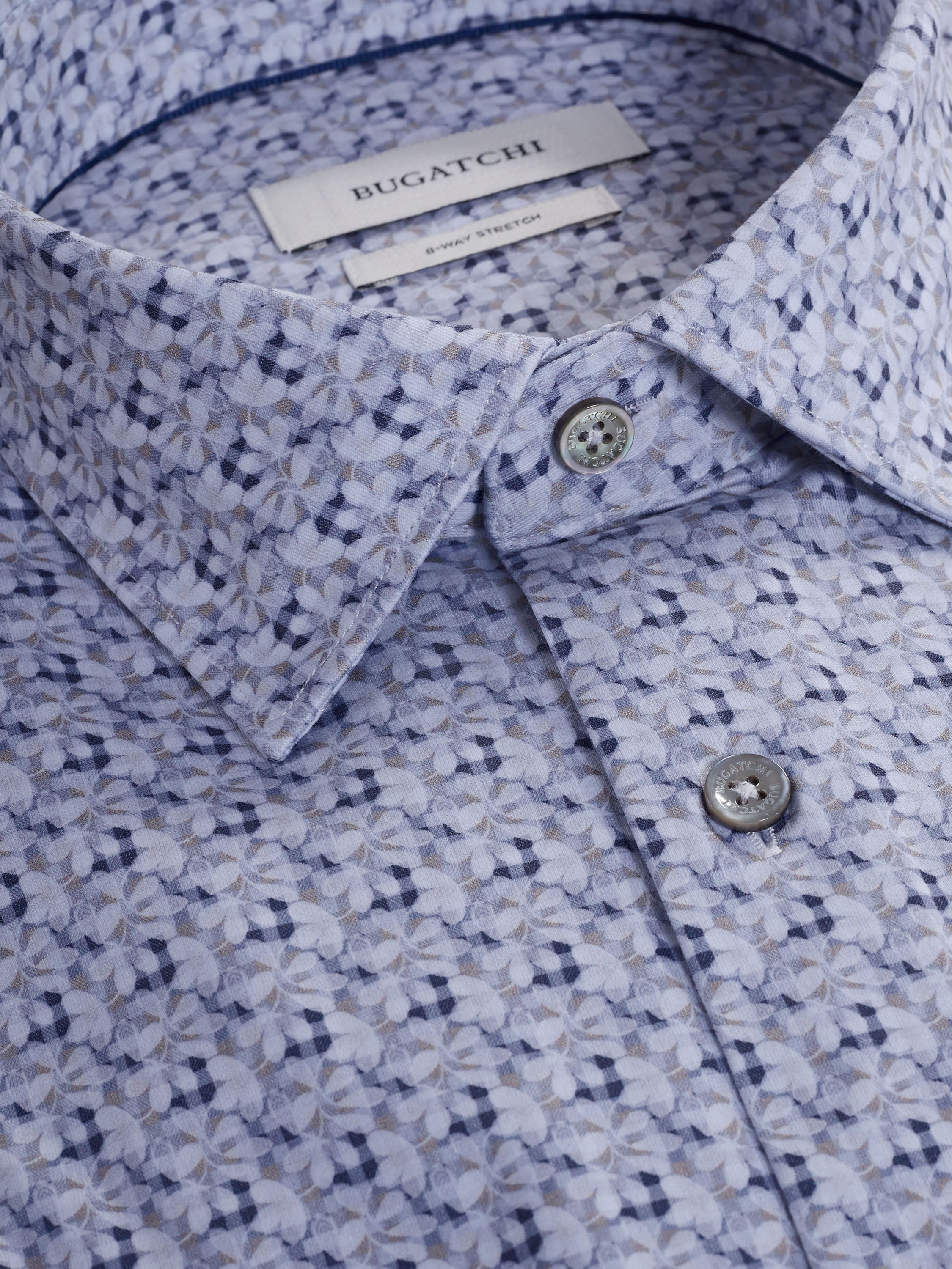 Bugatchi James Floral Check Sport Shirt HF9051K60