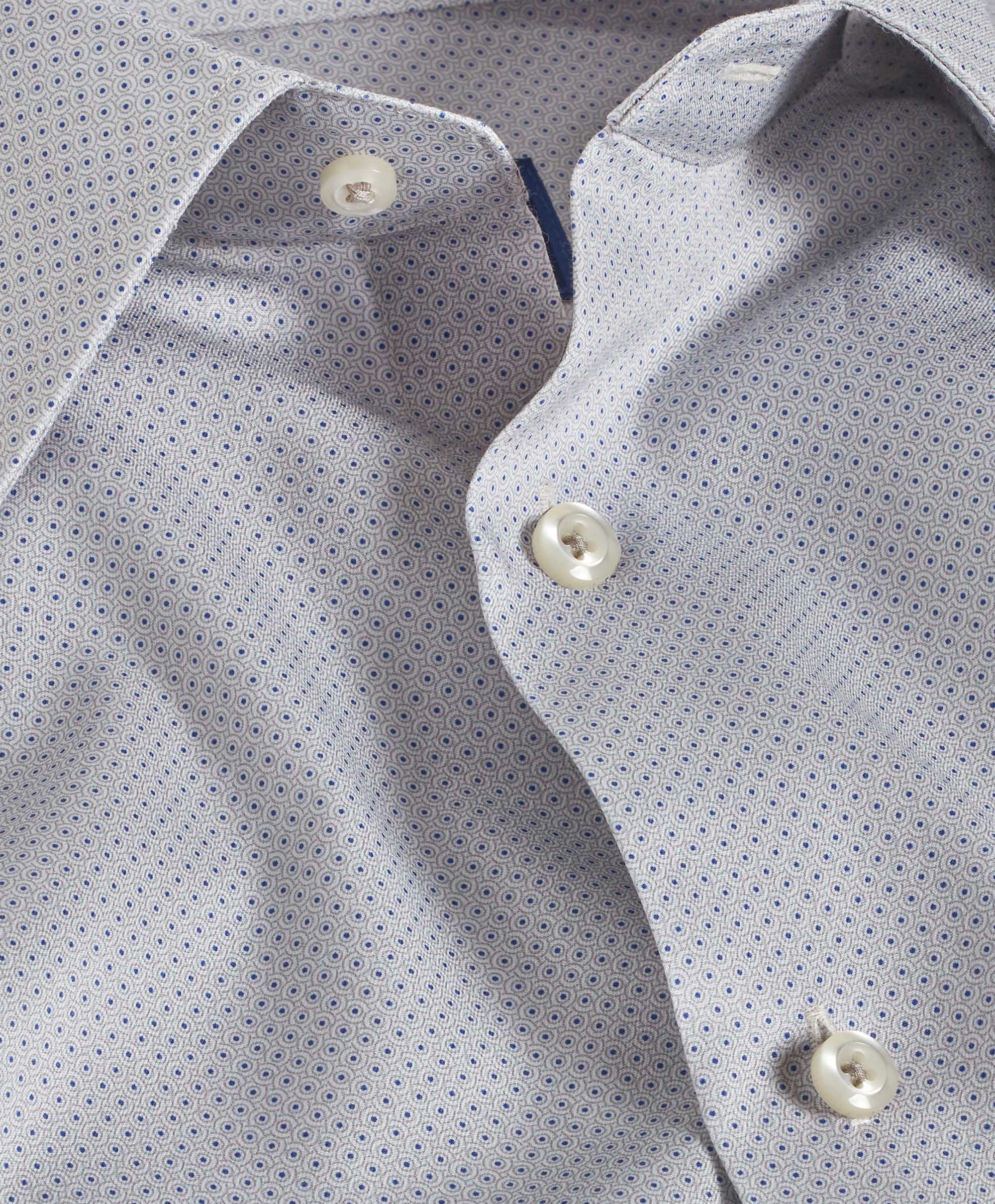David Donahue Geometric Dot Print Dress Shirt 10010
