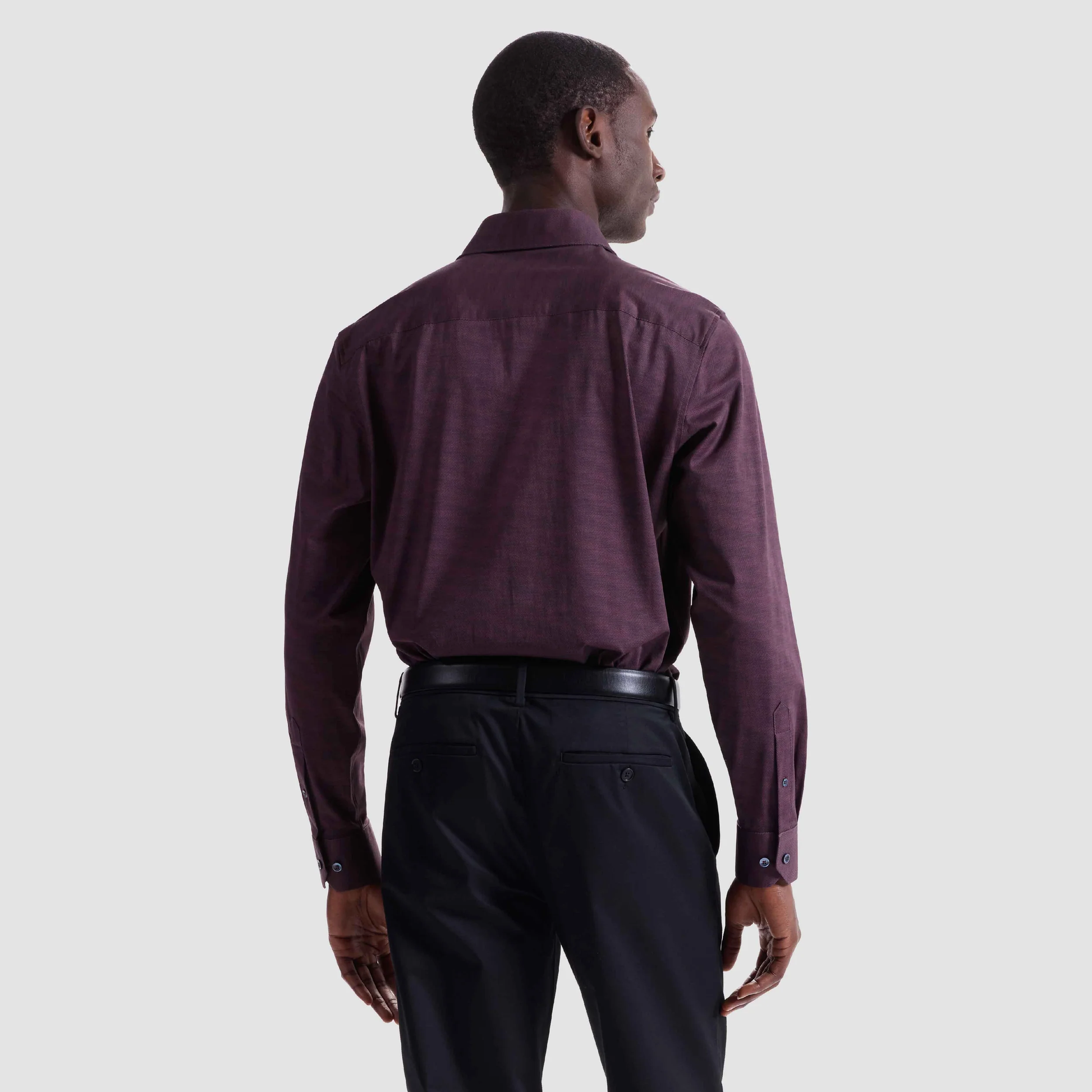 bugatchi dress shirt black pants brown shoes OoohCotton The Art of The Shirt BUGATCHI