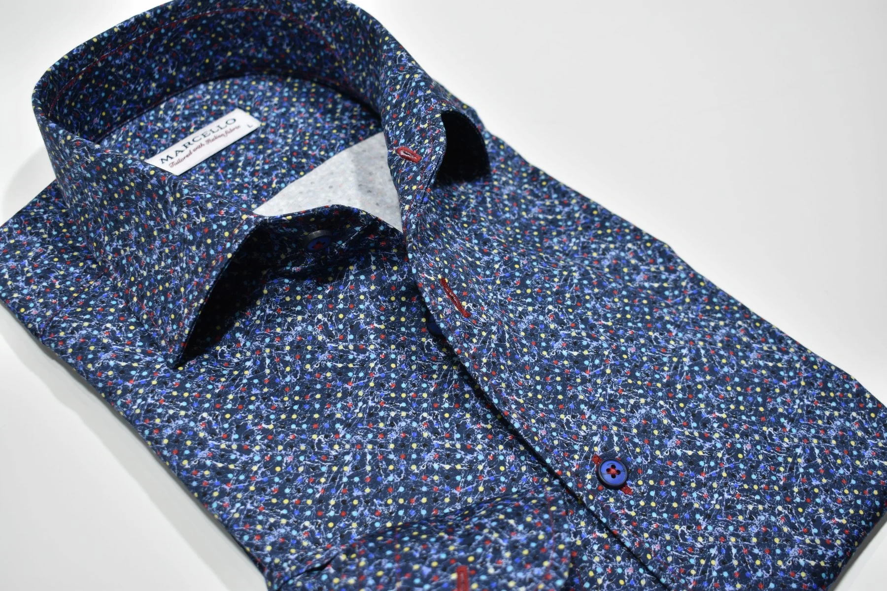 Marcello  Sport Shirt Mardi Roll Collar W-898R