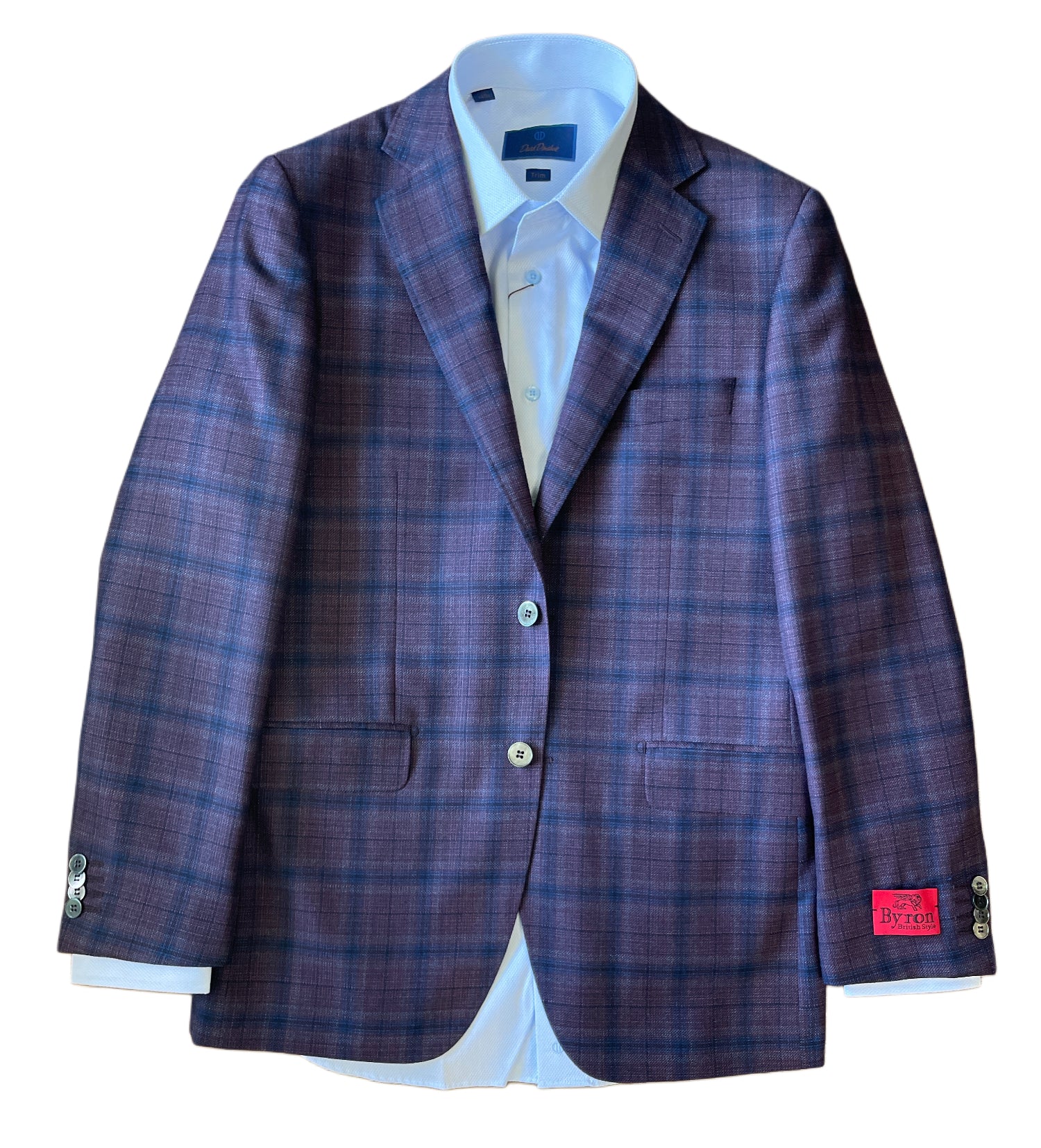 Byron Plum Plaid Sport Coat 8695