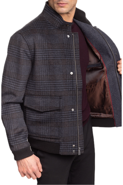 Hart Schaffner Marx Genesee Plaid Wool Jacket
