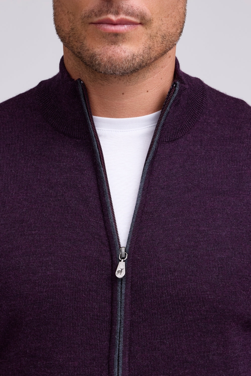 Raffi Matteo Merino Zip Sweater HWC19390-Z