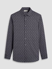 Bugatchi James Leaf Print Sport Shirt HF9221K60