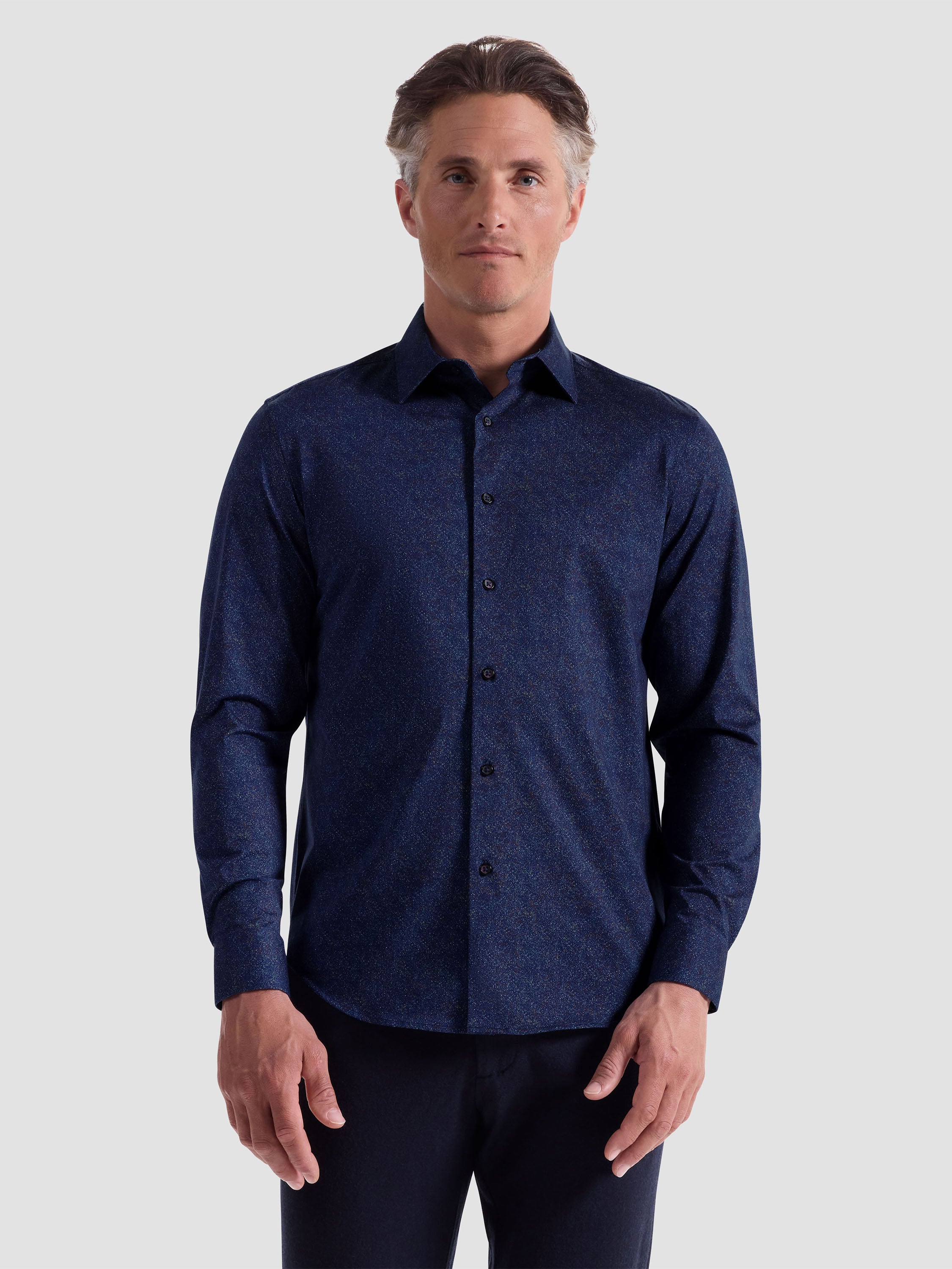 Bugatchi James Marbled Sport Shirt HF9288K60