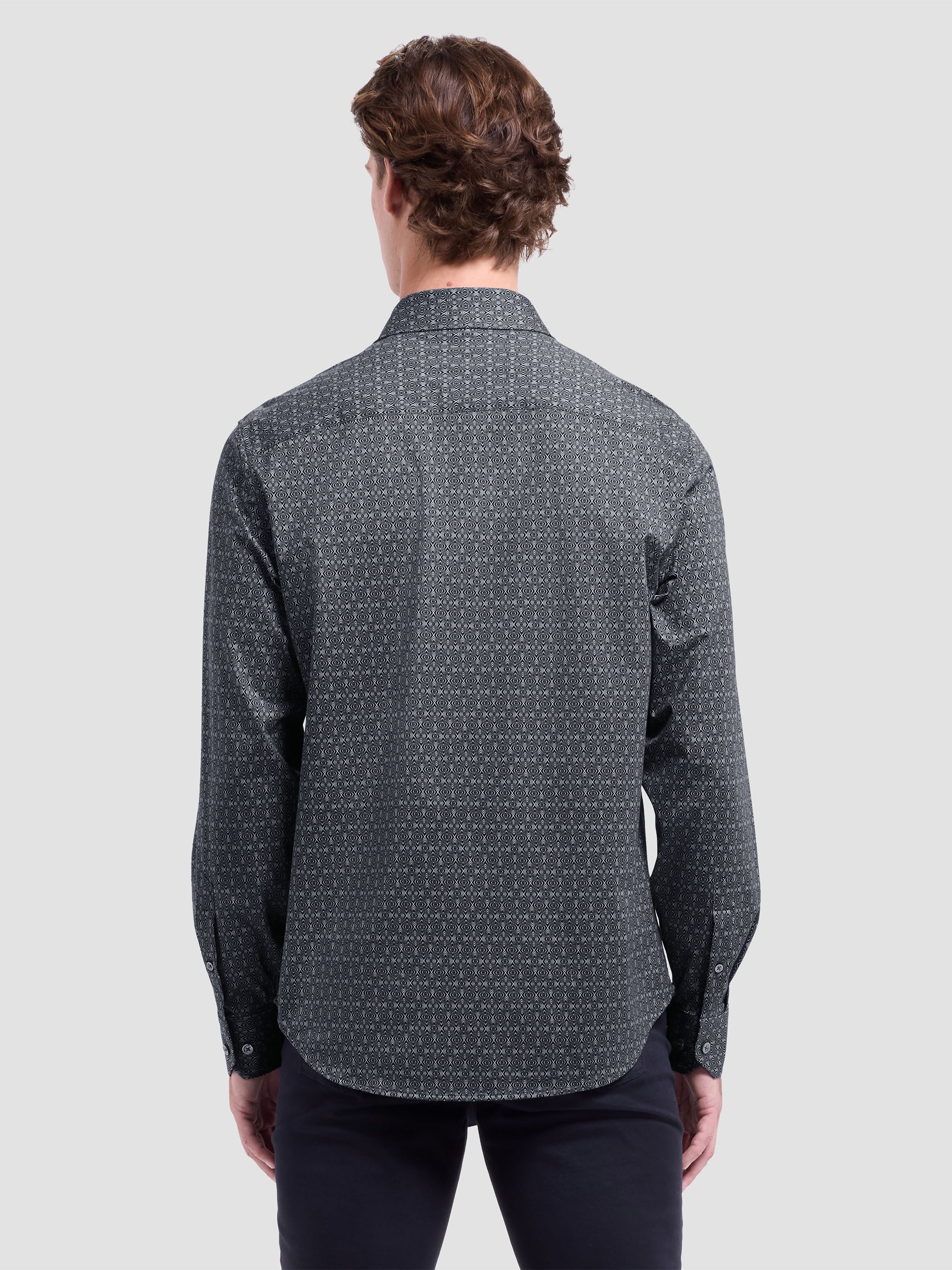 Bugatchi James Geometric Sport Shirt HF9027K60