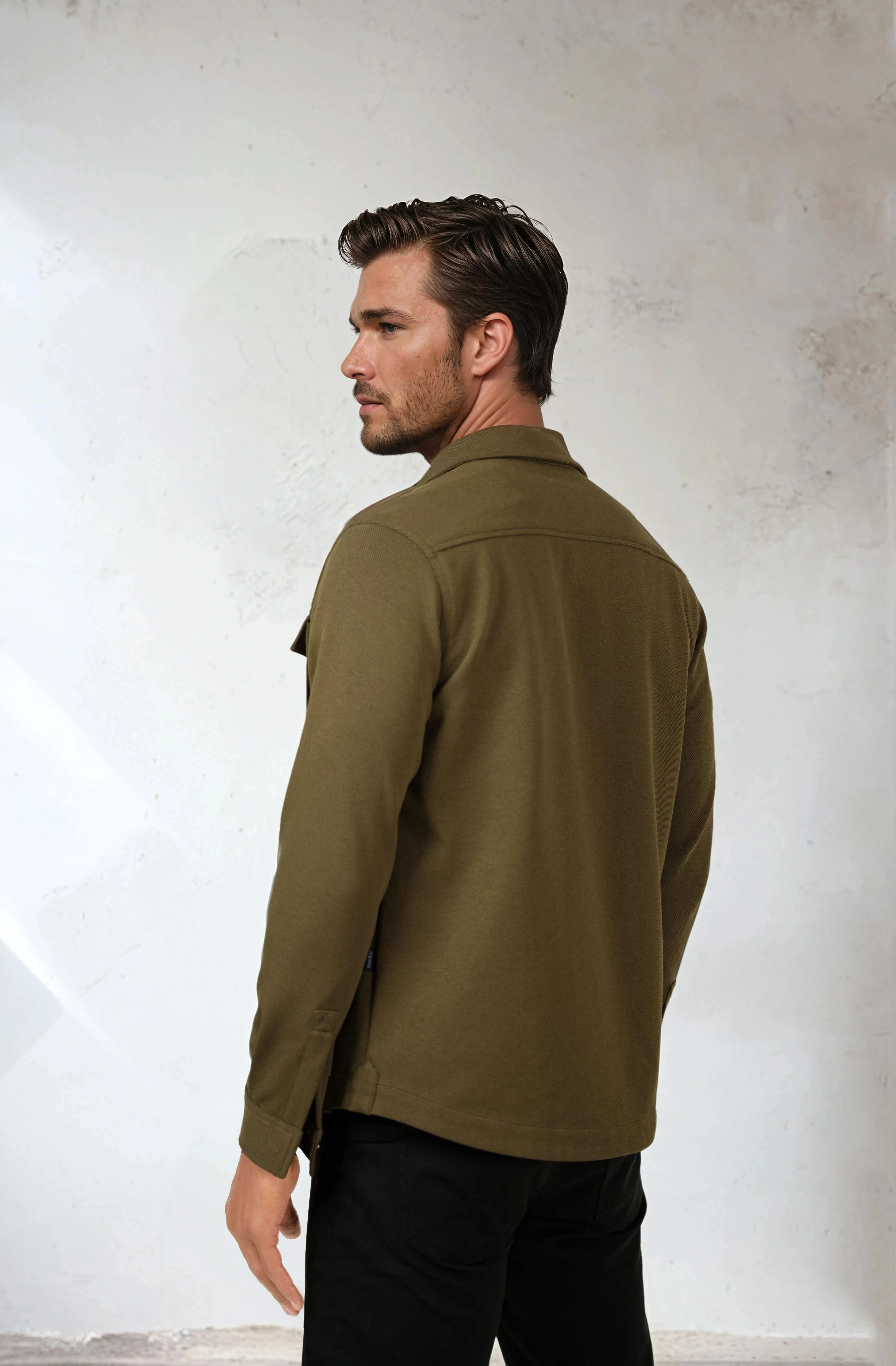 Stone Rose Knit Twill Jacket