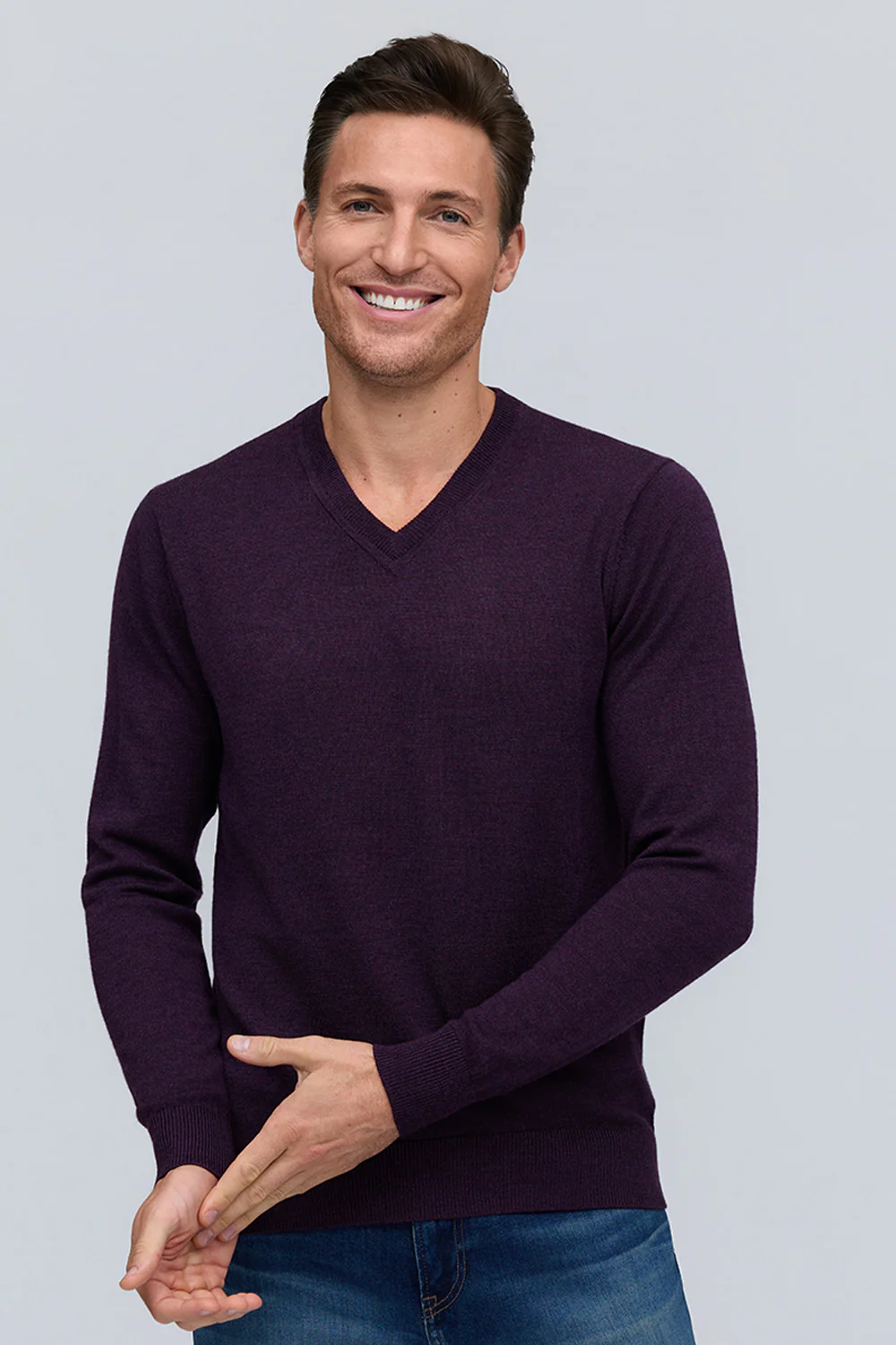 Raffi Merino Classic V Neck HWC19391