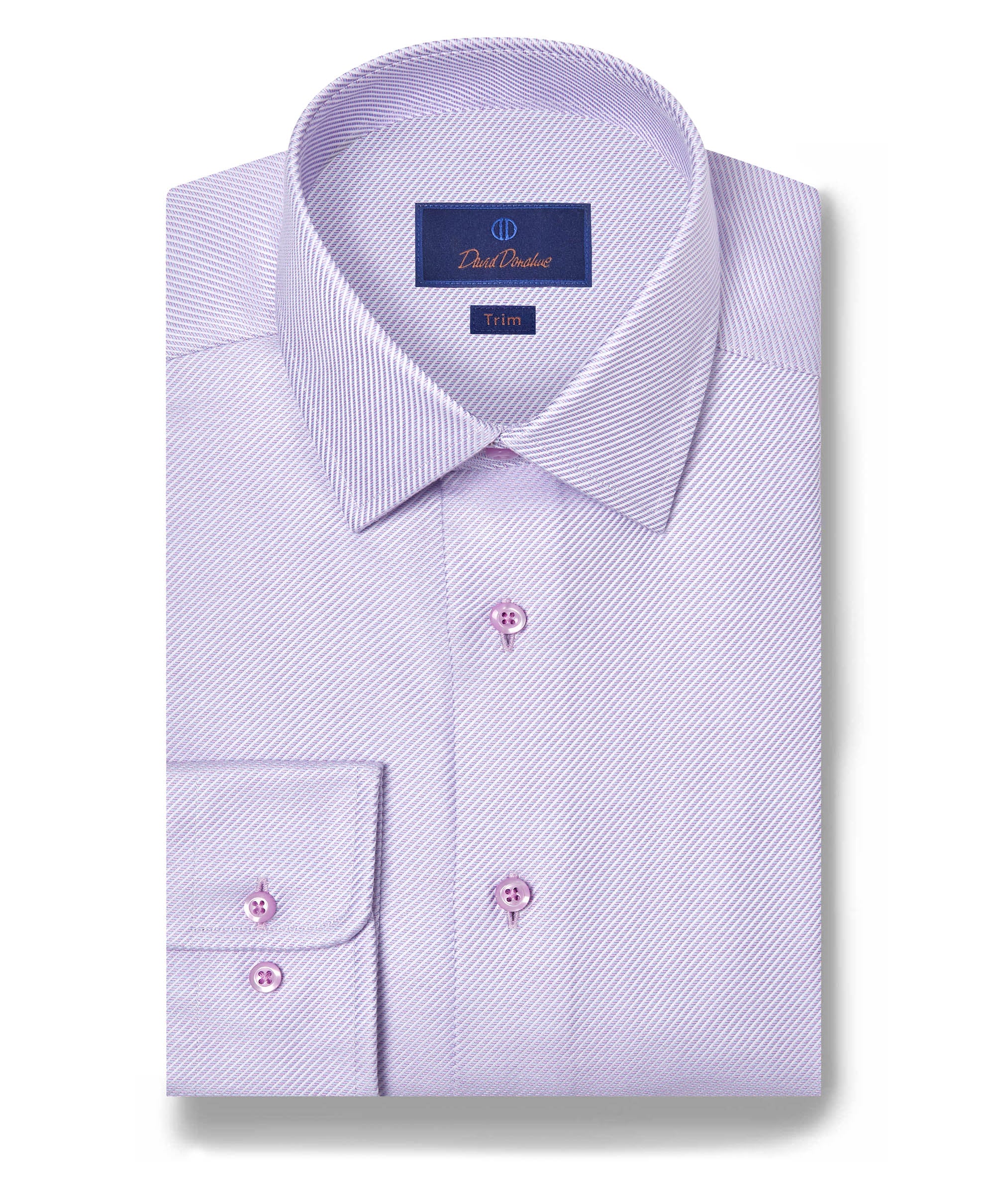 David Donahue Berry Texture Twill Shirt TBSP12007652