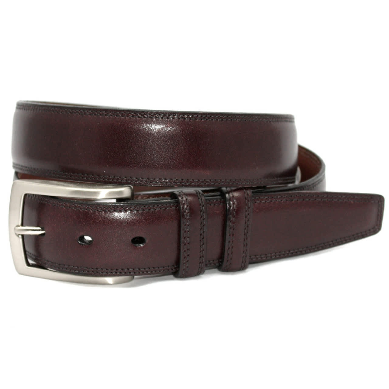 Torino Italian Burnished Kipskin Leather Belt