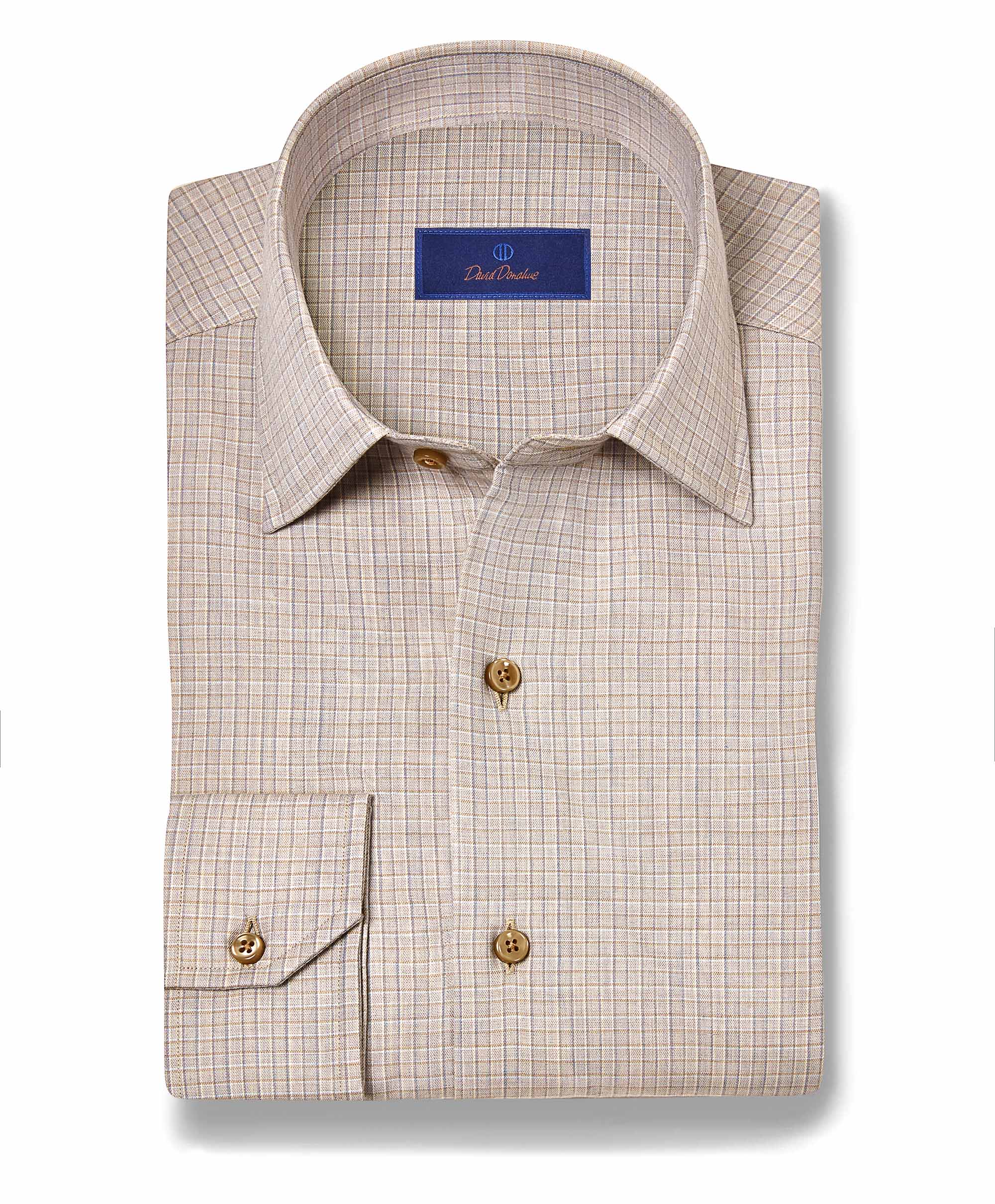 David Donahue Mini Plaid Shirt CBSM11826
