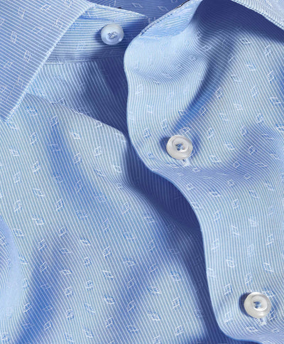 David Donahue Sky Diamond Dobby Dress Shirt TBSP12005454