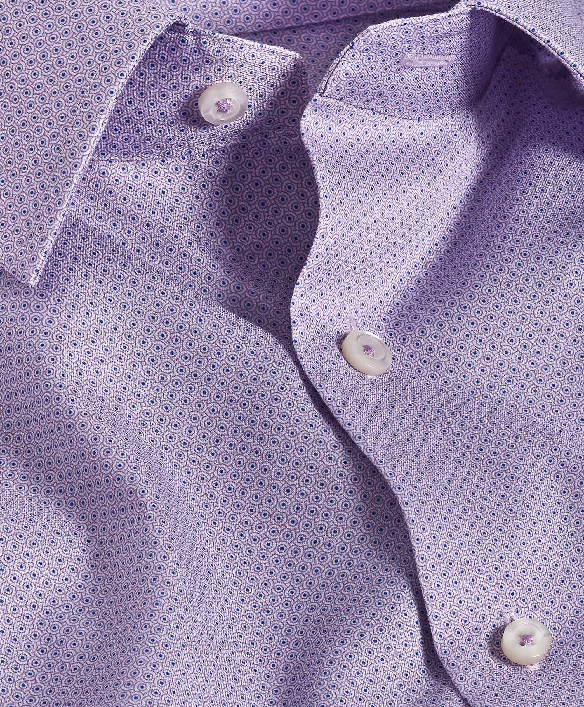 David Donahue Geometric Dot Print Dress Shirt 10010