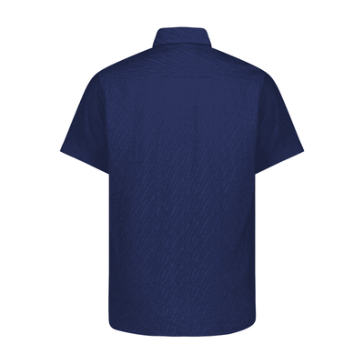Luchiano Visconti Big & Tall Sport Shirt shown from the back against a white background, made from premium Italian fabrics.