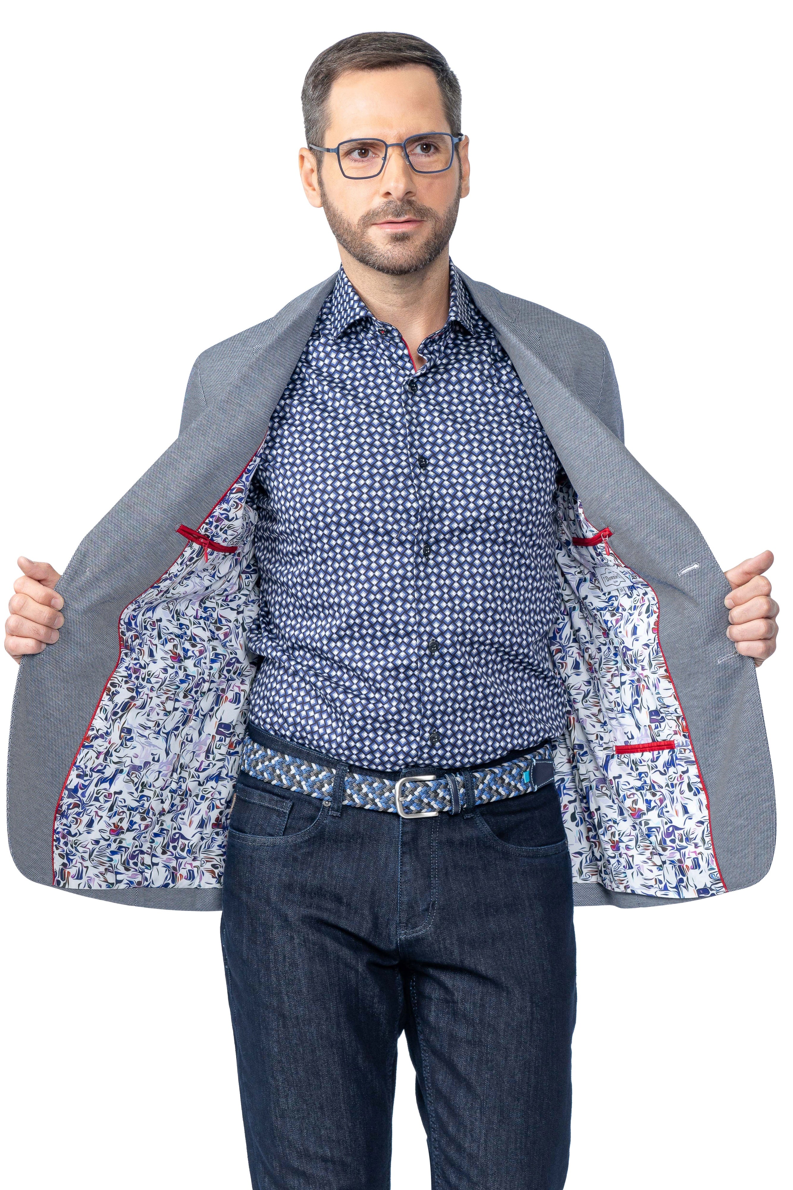 7 Downie St Murray Navy Sport Coat Big & Tall
