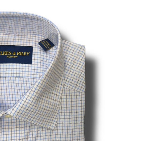 Wilkes & Riley Sky/Navy Graph Dress Shirt B&T